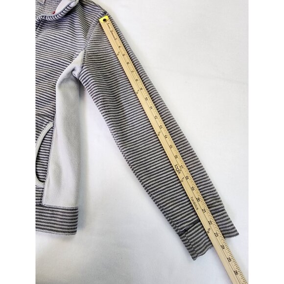 Old Navy fleece jacket womens Medium full zip pockets Gray Adults Long Sleeve - Picture 4 of 11